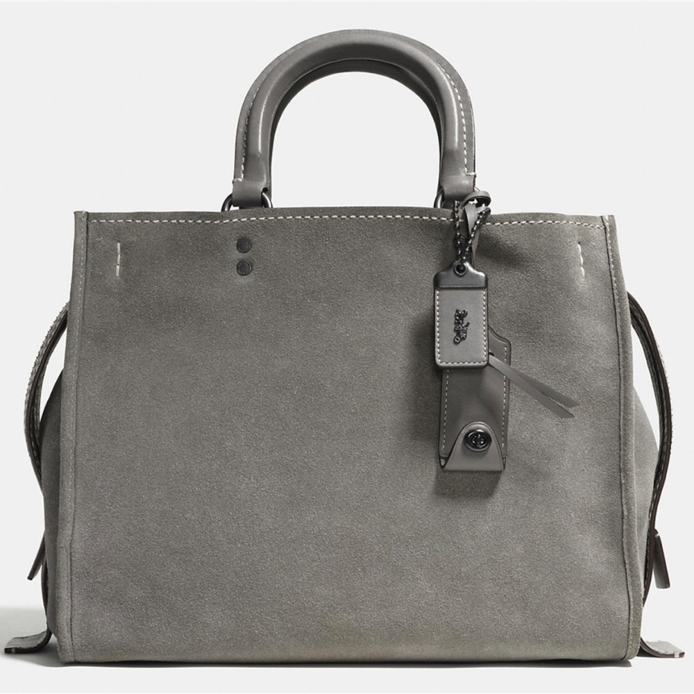 Coach Rogue 31 Heather Grey Suede
